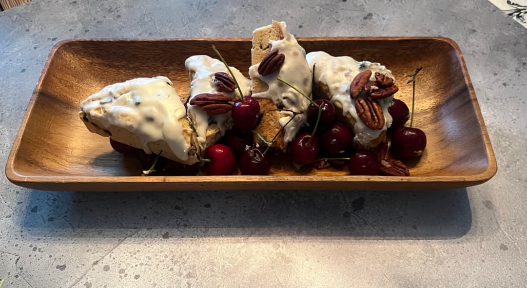 🍒 Scones - Cherry Pecan -  4 petites  from Sourdough House Bakery